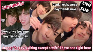 [JoongDunk] Joong said THEY BECAME BOYFRIENDS TODAY