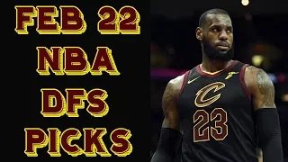 2/22/18 NBA DraftKings Picks