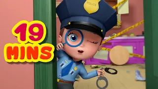 Policeman Johnny Is On The Case - Johnny Johnny Yes Papa | Rhymes and Baby