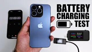 iPhone 15 Pro - Battery Charging Test - How Fast Does it Charge? (0-100%)