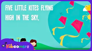 Five Little Kites Lyric Video- The Kiboomers Preschool Songs & Nursery Rhymes