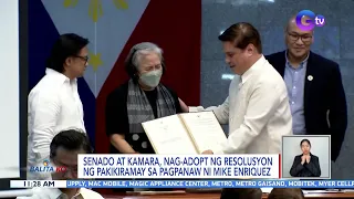 Senado at Kamara, nag-adopt ng resolusyon ng pakikiramay sa pagpanaw ni Mike Enriquez | BK