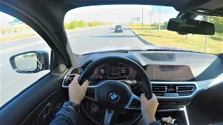 2019 BMW 320d Xdrive - POV Test Drive, acceleration 0-100km/h