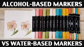 Stamping Jill - Alcohol-based Markers vs Water-based Markers