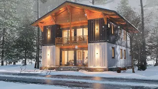 Shipping Container House - Le Chalet - Happy Holidays