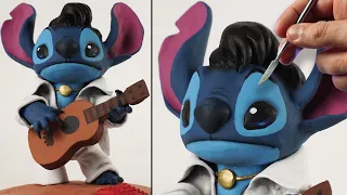 Sculpting STITCH As Elvis Presley | Disney Lilo And Stitch