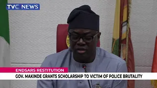 Gov  Makinde Grants Scholarship to Victim of Police Brutality