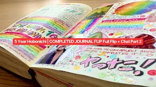 5 Year Hobonichi | COMPLETED JOURNAL FLIP Full Flip + Chat Part 2