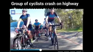 Horrifying accident group cyclists 🥲🥲🥲