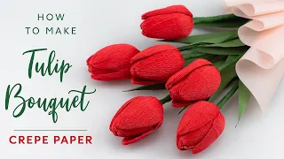 How To Make Tulip Bouquet Paper | Paper Flower | Soul Flower