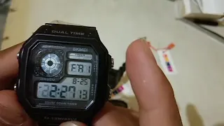 Cara mengatur program jam tangan pria skmei 1335 = 1299