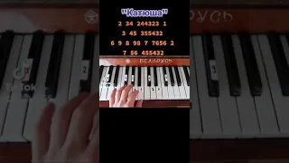 "Катюша" на пианино легко!!!