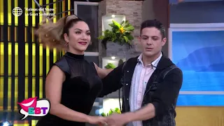 Christian Domínguez y Lucas Piro hicieron duelo de baile con Isabel Acevedo