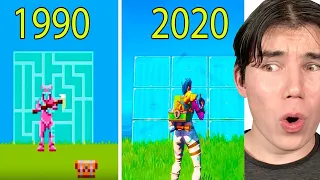 EVOLUTION OF FORTNITE 1990   2020