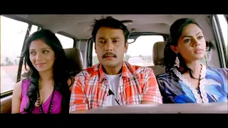 Kuri Prathap Shocked on Madhu Kisses Darshan in Car | Best Comedy Scene from Kannada Movies