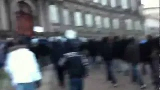 Stop ACTA Copenhagen Storming parliament