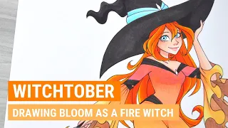 🎃 Witchtober (2021): BLOOM from WINX CLUB | Marker Speedpaint | iiKiui