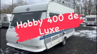 Обзор прицепа дачи Hobby 400 de Luxe,1998 года выпуска