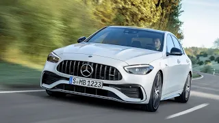 New 2023 Mercedes AMG C 43 4MATIC (408 hp) First Look and Driving Scenes | 4K