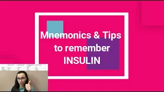 Insulin Mnemonics