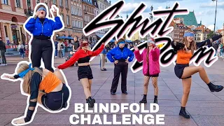 [BLINDFOLD CHALLENGE | KPOP IN PUBLIC] BLACKPINK 블랙핑크 - SHUT DOWN | Dance Cover by WAYM