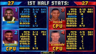 NBA Jam: Seattle Supersonics Vs. Indiana Pacers (Shawn Kemp Shatters Backboard) Arcade (MAME)