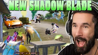 NEW Shadow Blade Is Insane! Best Action Gameplay With Squads 😱 PUBG MOBILE