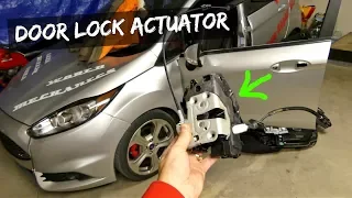 FORD FIESTA MK7 FRONT DOOR LOCK ACTUATOR REMOVAL REPLACEMENT