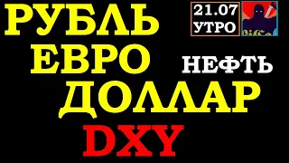 Курс рубля, Курс доллара на сегодня, Курс евро, DXY, евродоллар, Нефть, SP500, VIX, 21.07.20