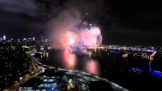4K drone footage NYC 2015 Macy's 4th of July fireworks