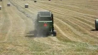 John Deere 854 Round Baler - Angelrose Dairy 2010