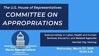 Labor, Health and Human Services, Education Member Day Hearing (EventID=109148)