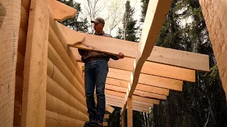 My Alaskan Log Cabin (Porch Roof Framing) - Wk 8