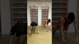 Band Assisted Push Ups with Pause