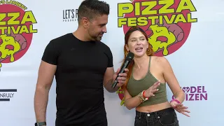 Renee Olstead Interview "World's Largest Pizza Festival" Red Carpet