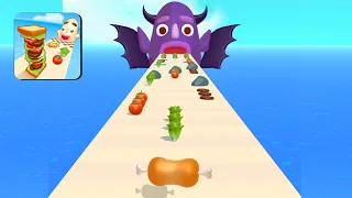 SANDWICH RUNNER vs SNAKE CLASH,JUICE RUN,DRAW TO SMASH Satisfying   (IOS Android). Part#14.