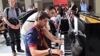 Improvisation at the train station in paris!