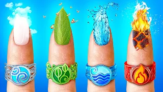 🔮 Fire, Water, Air And Earth! Four Elements Vs Witch by La La Life Emoji