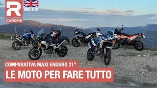 Maxi Enduro 21 comparison - BMW, Ducati, Honda, Husqvarna, KTM, Triumph. Which is the best?