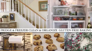 FIRDGE AND FREEZER CLEAN AND ORGANIZE | EASY COOKIES