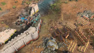Age of Empires 4 - 3v3 EPIC MONGOLIAN HEIGHTS SIEGE | Multiplayer Gameplay