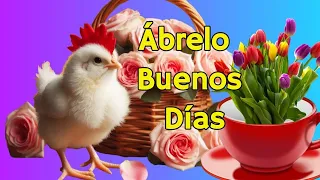 ABRELO Mensaje de BUENOS DÍAS Saludos de Buenos Días Reflexión, Frases