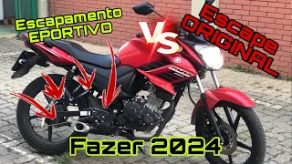 FAZER 150 2024 COM ESCAPAMENTO ESPORTIVO DISARZ!