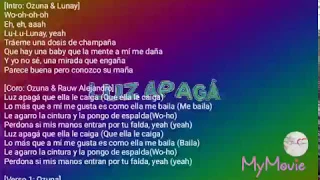 Ozuna - Luz Apaga feat. Lunay, Rauw Alejandro & Lyanno (Lyrics+testo) + Download Mp3 in descrizione