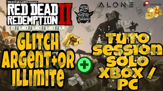 GLITCH RED DEAD ONLINE OR ET ARGENT ILLIMITÉ , SESSION SOLO XBOX PC ET PS4 PS5