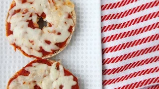 Pizza Bagel - Snack Recipes for Kids - Weelicious