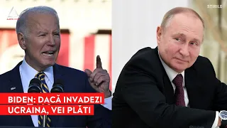 Biden către Putin: Dacă invadezi Ucraina, vei plăti