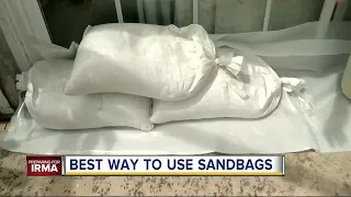 Best ways to use sandbags ahead of Hurricane Irma