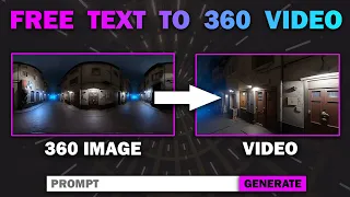 AI Text To 360 Image And Video - Convert Image To Video USING AI