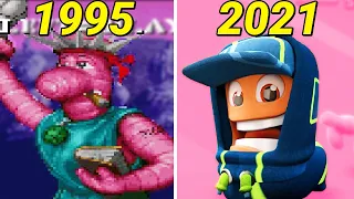 Evolution of WORMS Games (1995-2021)